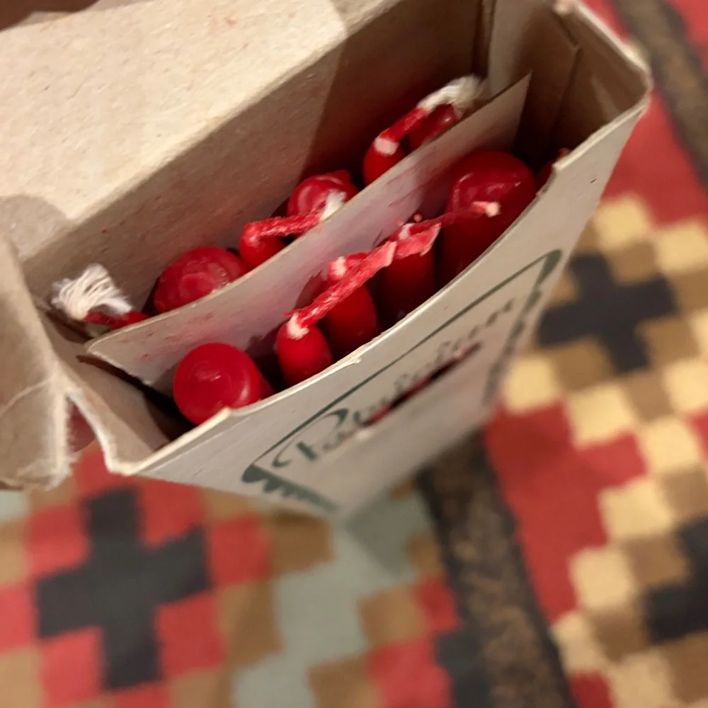 New in box, vintage Patrician tiny tapers candles